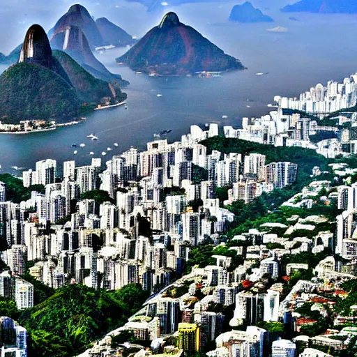 Prompt: Rio de Janeiro without any buildings, no buildings, no houses, only nature