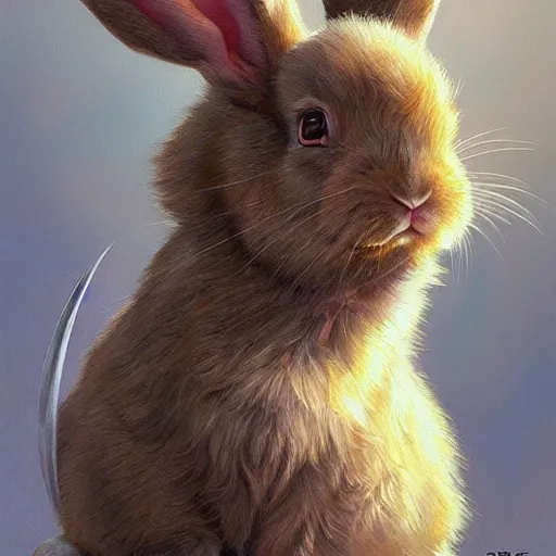 Image similar to Brown dwarf bunny rabbit with white nose as a fantasy D&D character, portrait art by Donato Giancola and James Gurney, digital art, trending on artstation