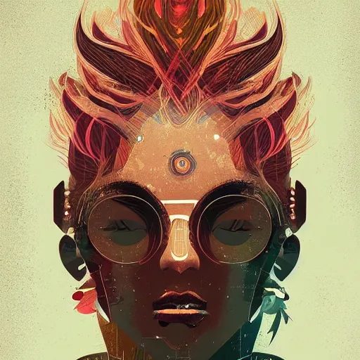 Image similar to A stunning portrait of a character by Petros Afshar