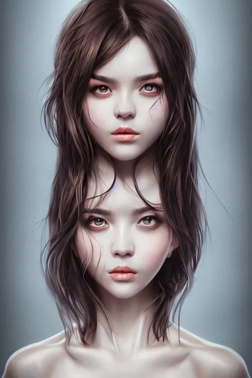 Prompt: Ugly Portrait by Artgerm and WLOP