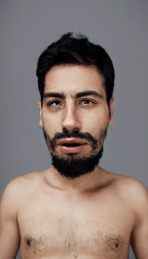 Image similar to Camilo Cesar Augusto Gomez Chaparro, face and body, perfect face proportions, groomed facial hair, handsome, anthropologist , 8k, cinematic, reality,