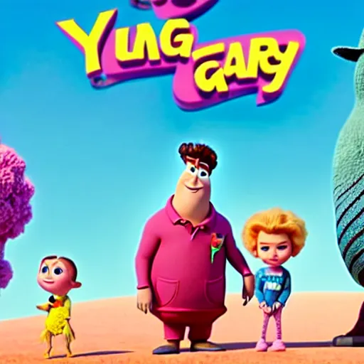 Image similar to yung gravy in a pixar movie