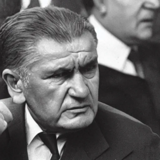 Prompt: tito angry about breakup of yugoslavia