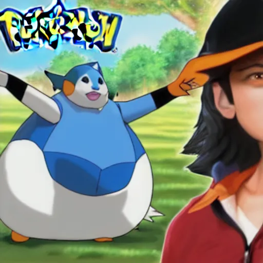 Prompt: michael jackson as a pokemon trainer trying to catch snorlax in a rainy day, ultra details, 8k, digital art