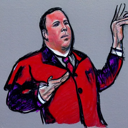 Image similar to alex jones courtroom sketch court trial dancing lobsters