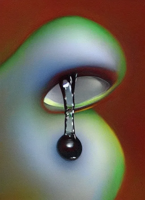 Image similar to portrait of a stunningly beautiful water drop, art by * * * * * * * * * * * * * *