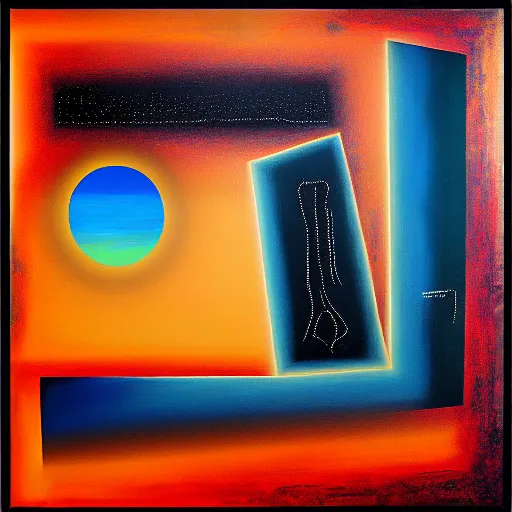 Image similar to Everywhere at the End of Time, Ivan Seal abstract painting, album art