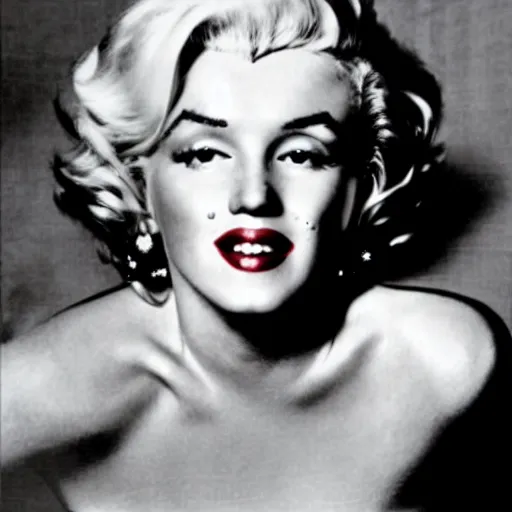 Prompt: Marilyn Monroe's ghost suing Andy Warhol for copyright infringement