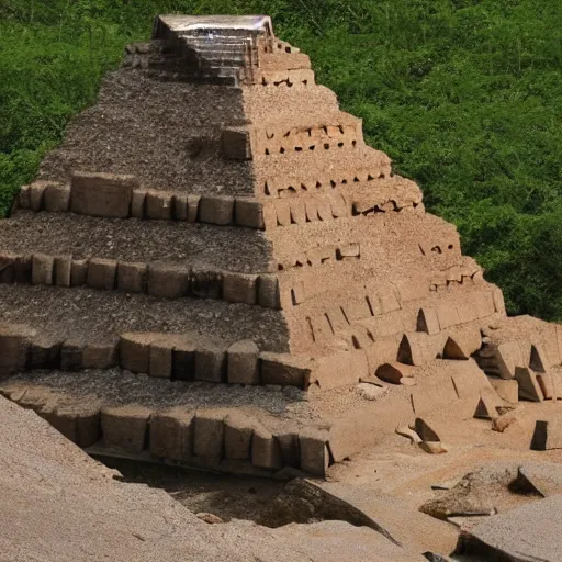 Image similar to a pyramid made of bears