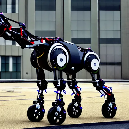 Image similar to boston dynamics bigdog high resolution intricated details