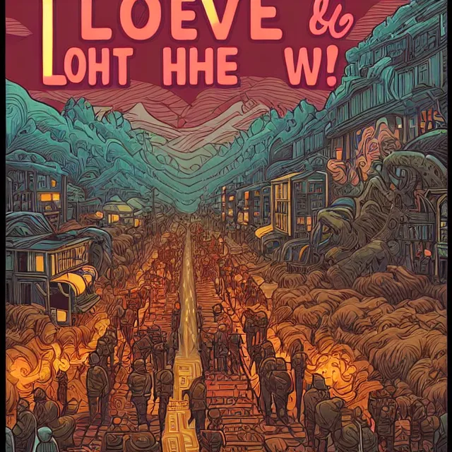 Prompt: love, we know it's not here. trending in artstation, by dan mumford