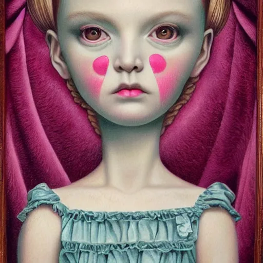 Image similar to artwork by mark ryden