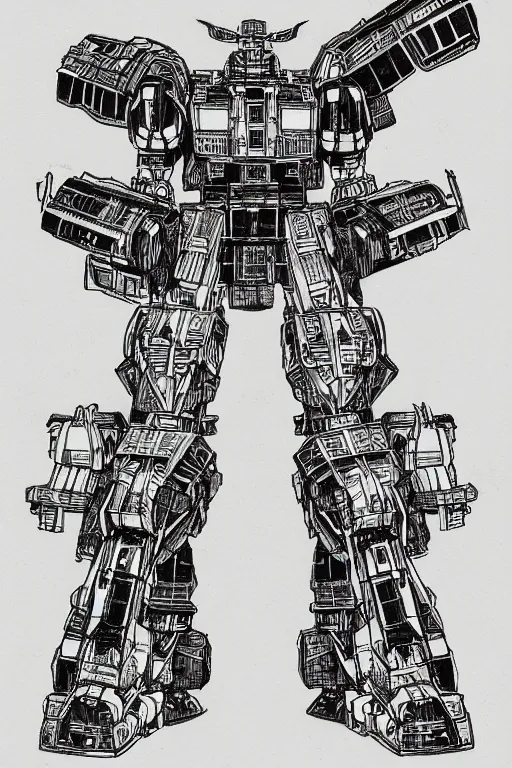 Image similar to japanese folk mecha drawing, detailed, historic, deviantart,