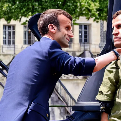 Prompt: Emmanuel macron in Fortnite