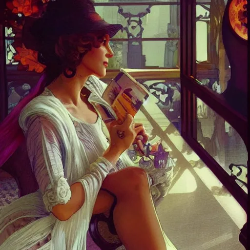 Prompt: Scene from Pretty Woman with crocheting figures. Elegant, intricate, digital painting, artstation, concept art, smooth, sharp focus, illustration, art by artgerm and greg rutkowski and alphonse mucha