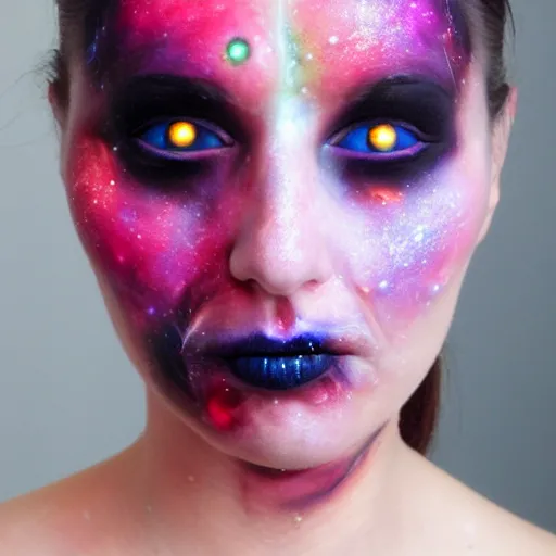 Image similar to Liminal space in outer space!!!, special effects makeup