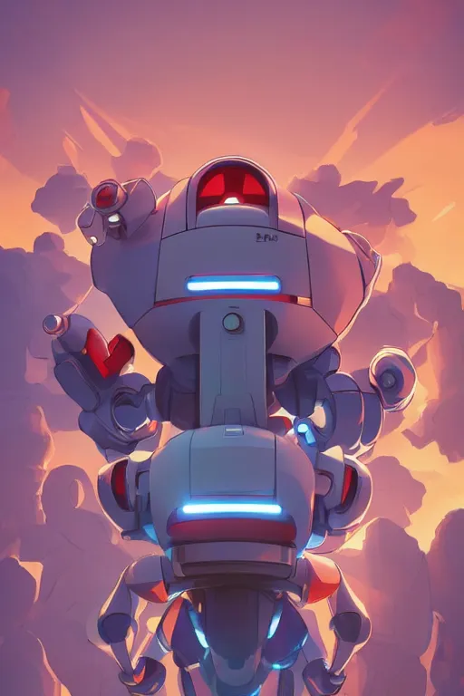 Image similar to metabots medabots medarotto medarot robot minimalist comics, behance hd by jesper ejsing, by rhads, makoto shinkai and lois van baarle, ilya kuvshinov, rossdraws global illumination ray tracing hdr radiating a glowing aura