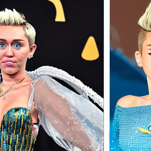 Prompt: miley cyrus as elsa in live action disney frozen, 8k resolution, full HD, cinematic lighting, award winning, anatomically correct