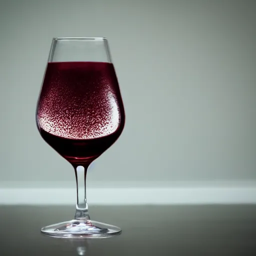 Prompt: a photo of wine glass of ron burgundy