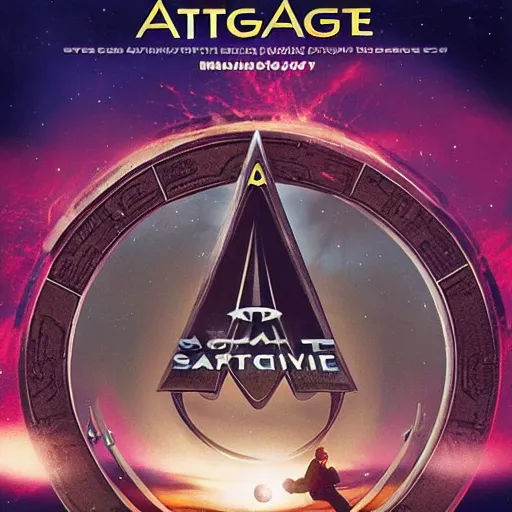 Prompt: promotional poster of the Stargate