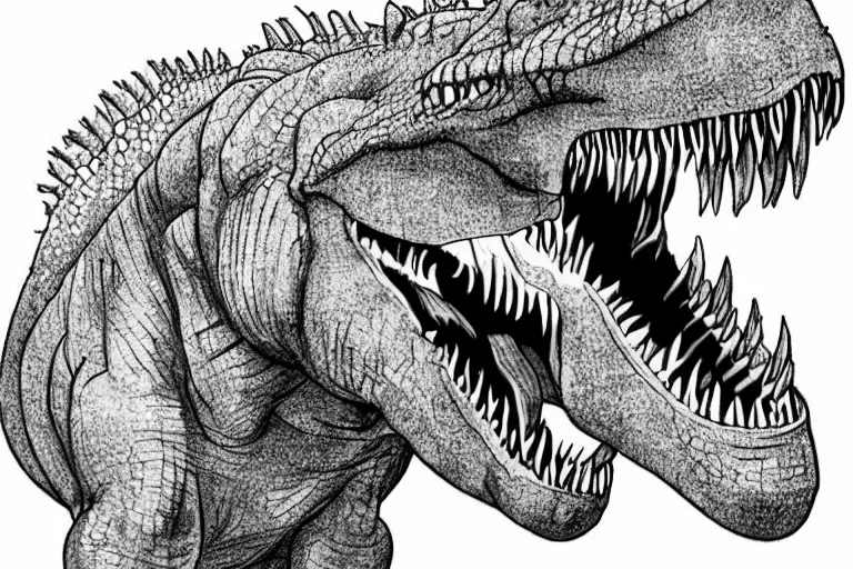My entry #2 : T-rex pencil drawings — Stan Winston School of Character Arts  Forums