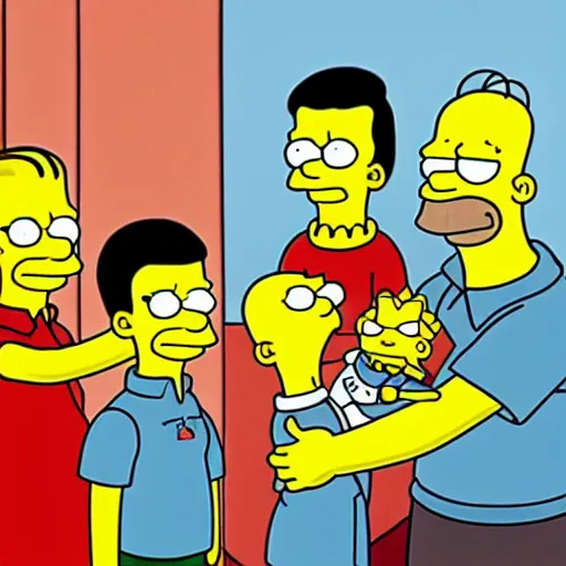 Image similar to chinese boy with buzz cut, simpsons style