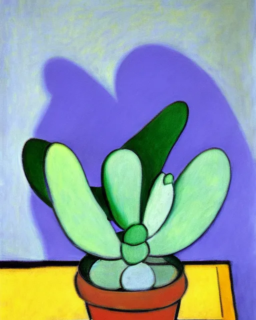 Image similar to succulent plant, painting, matisse