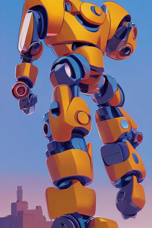 Image similar to metabots medabots medarotto medarot robot minimalist comics, behance hd by jesper ejsing, by rhads, makoto shinkai and lois van baarle, ilya kuvshinov, rossdraws global illumination ray tracing hdr radiating a glowing aura