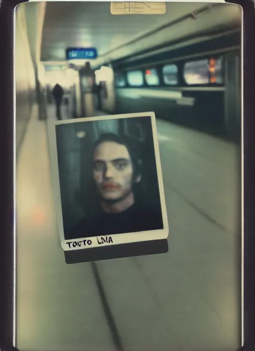 Image similar to cursed polaroid photo of toronto subway