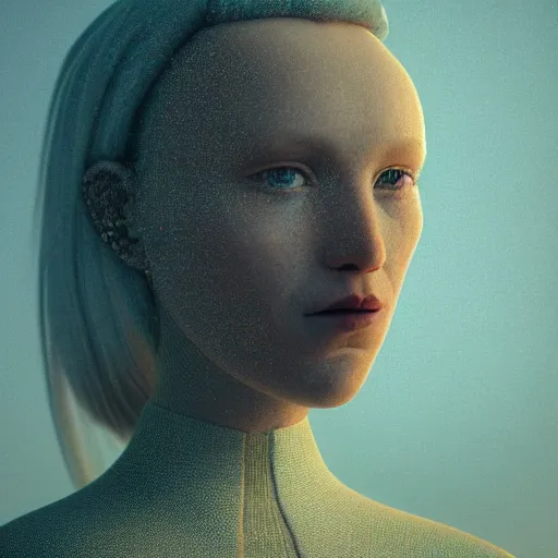 Image similar to portrait by mike winkelmann