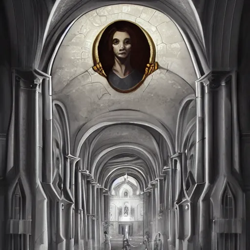 Prompt: Portrait of Secrets inside the Vatican, Horror,Trending artstation, cinematográfica, digital Art