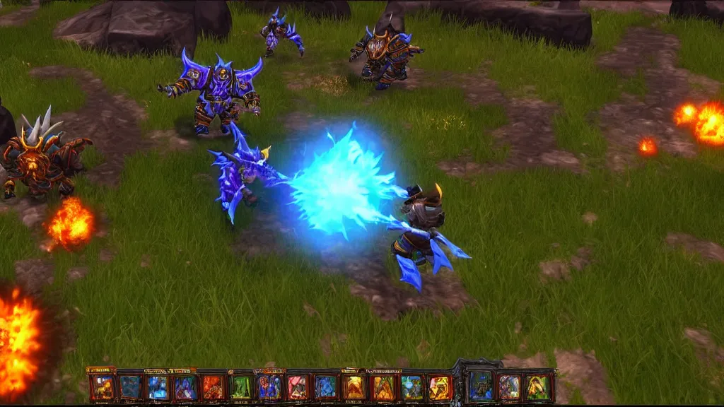 Prompt: 4 k 6 0 fps in - game world of warcraft 2 gameplay showcase, highly detailed