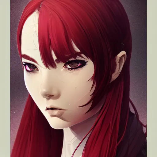 Prompt: crimson blader, beautiful, detailed symmetrical close up portrait, intricate complexity, in the style of artgerm and ilya kuvshinov, cel shaded