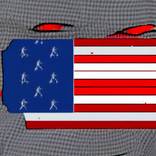 Image similar to the flag of a glitching society