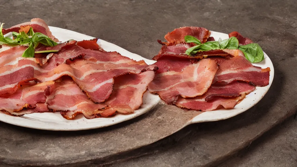 Image similar to linenpunk acrid plate of bacon