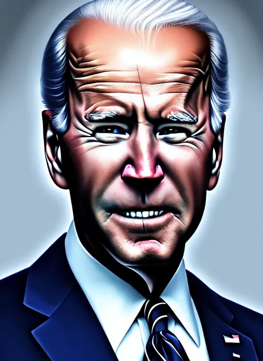 Image similar to photo of joe biden in the style of stefan kostic, realistic, sharp focus, 8 k high definition, insanely detailed, intricate, elegant, art by stanley lau and artgerm