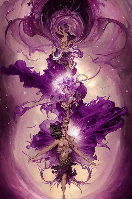 Image similar to purple fire magic, amethyst, magical, painted purple, rpg, icon, by nekro, peter mohrbacher, alphonse mucha, brian froud, yoshitaka amano, kim keever, victo ngai, james jean