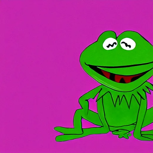 Prompt: Kermit the frog, from Samurai Jack (2001)