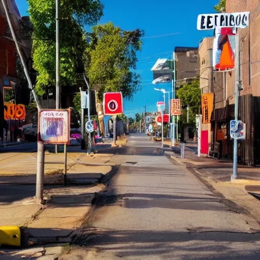 Image similar to a street sign that says Electric Avenue