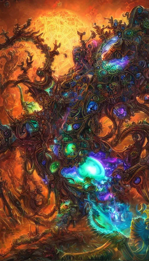 Prompt: psytrance artwork, from wow