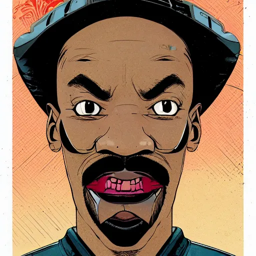 Prompt: a study of cell shaded portrait of Cartoonish Eddie Murphy concept art, llustration, post grunge, concept art by josan gonzales and wlop, by james jean, Victo ngai, David Rubín, Mike Mignola, Laurie Greasley, highly detailed, sharp focus, alien, Trending on Artstation, HQ, deviantart, art by artgem