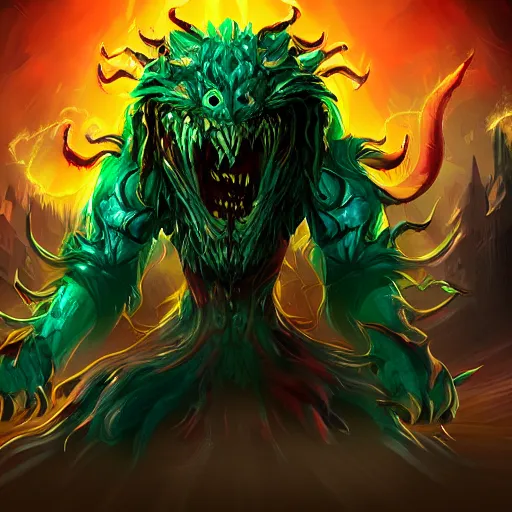 Image similar to splashart of a monster