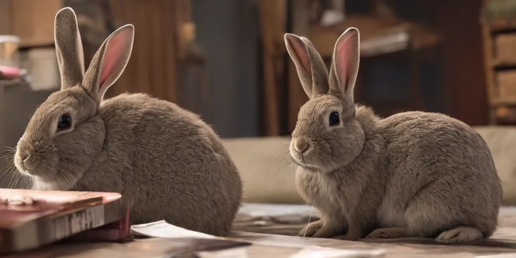 Image similar to a rabbit in the amazon prime tv show the boys screenshot