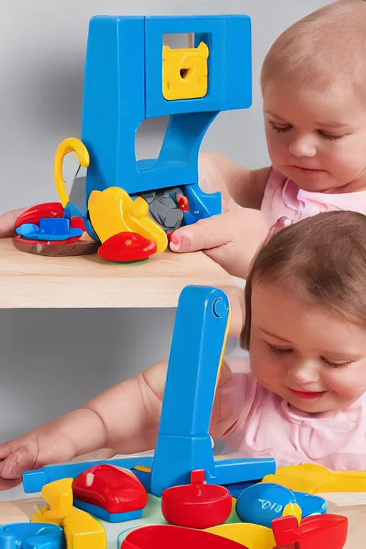 Prompt: fisher - price toy guillotine, guillotine, high detail product photo, 8 k