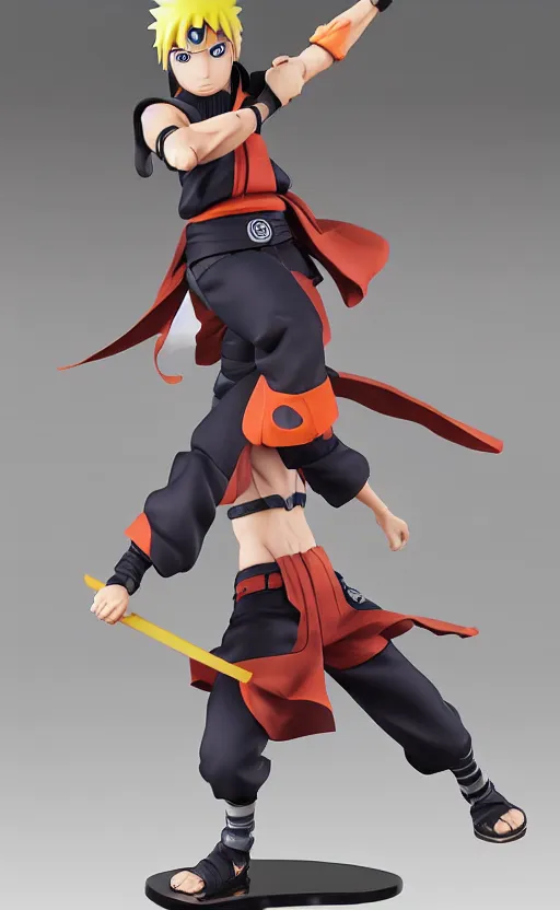 Prompt: toy design, action figure of naruto, short hair, hair down, 2 0 2 2 anime style, anime figure, collection product, studio photo, inspired by good smile company, 1 2 0 mm, photo taken by professional photographer, trending on facebook, anime character anatomy, high resolution