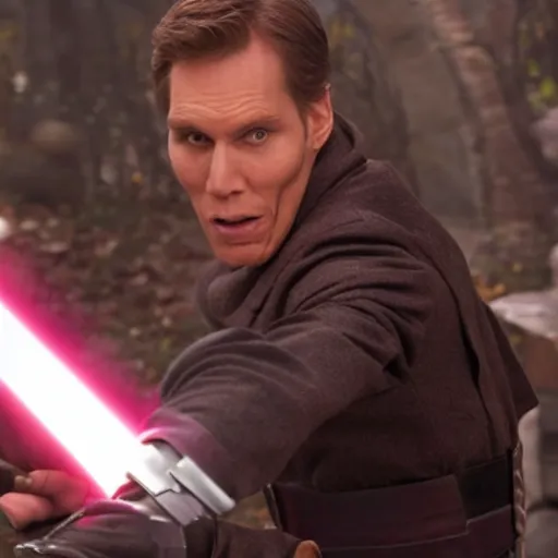 Image similar to Live Action Still of Jerma in Revenge of the Sith, real life, hyperrealistic, ultra realistic, realistic, highly detailed, epic, HD quality, 8k resolution, body and headshot, film still