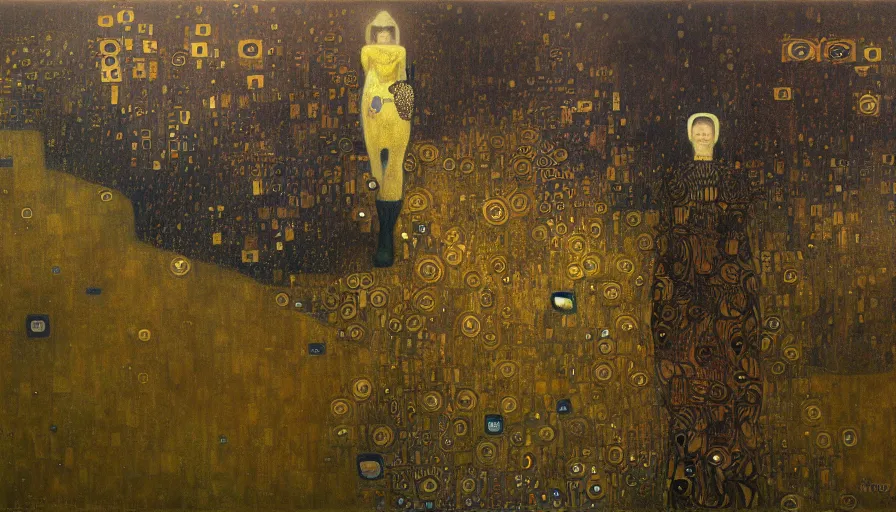 Image similar to mindscape, by mariusz lewandowski, by gustav klimt