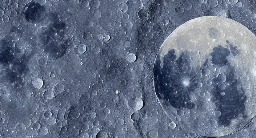 Prompt: satellite map of the moon