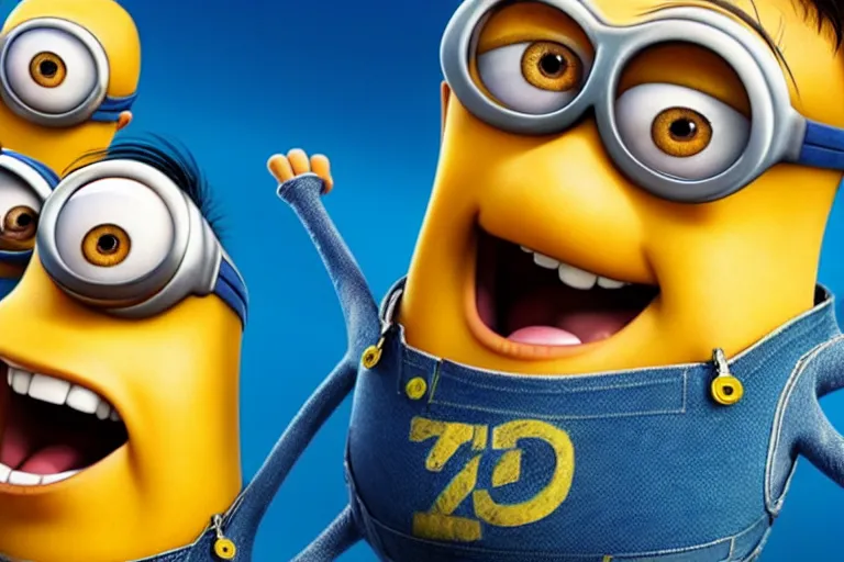 Image similar to Nicolas cage minions high resolution still film