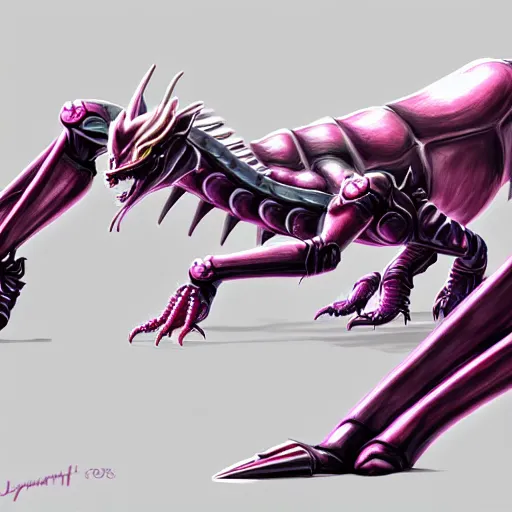 Prompt: very close up foot shot, detailed foot shot, hyperdetailed elegant beautiful stunning anthropomorphic hot mecha female dragon showing detailed sharp dragon claws close to camera, laying on beach, soft pads, sharp silver armor, fuchsia skin, feet art, warframe destiny fanart, feet art, dragon paws, furaffinity, deviantart, octane, ekasportal